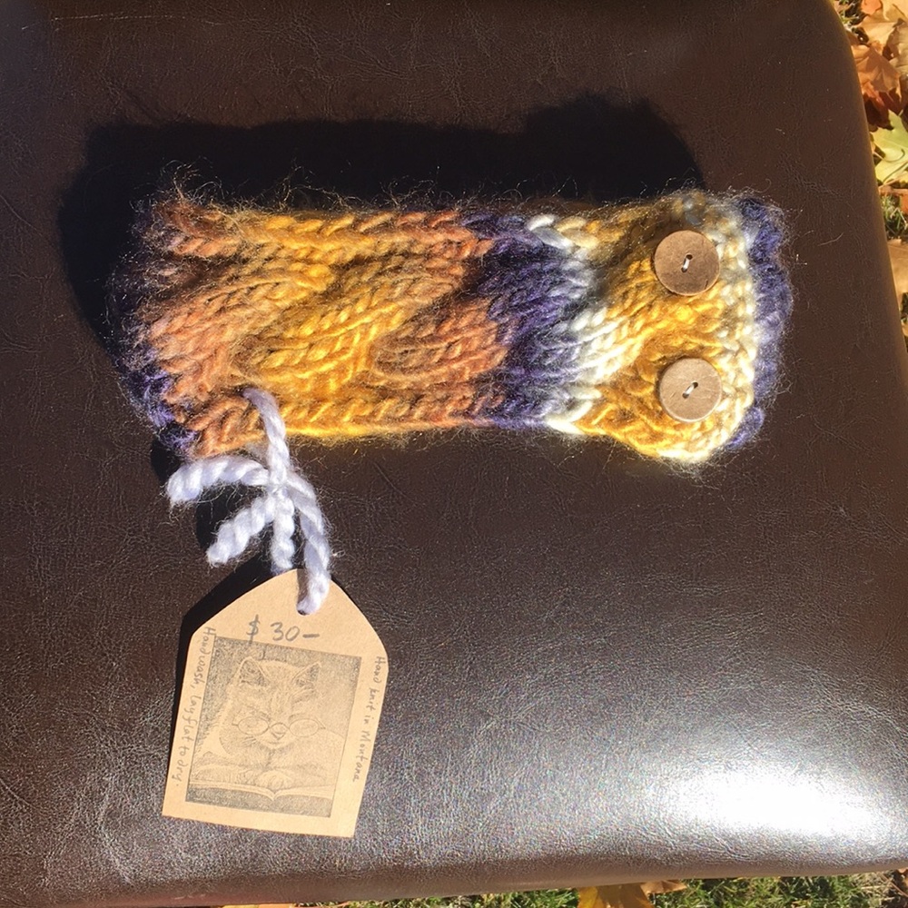 Hand Knit Cable Headband